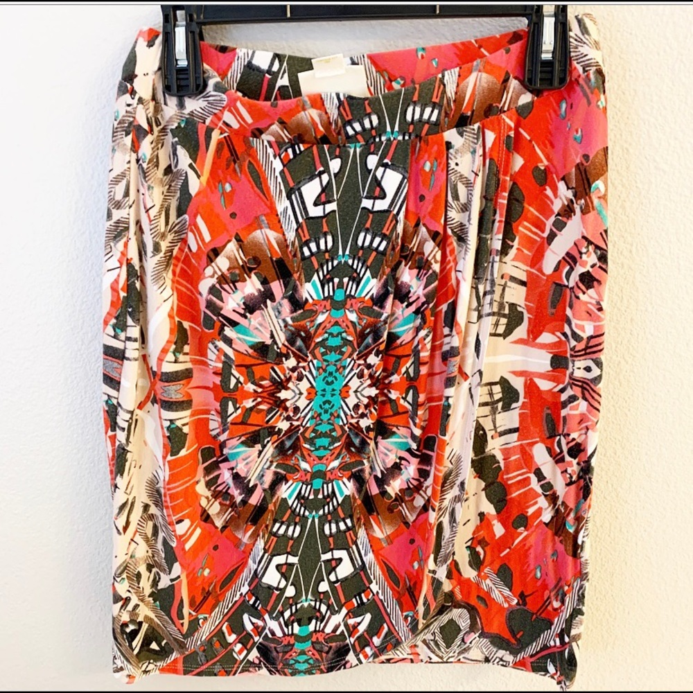 Anthropologie Maeve patterned skirt